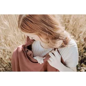 Versatile Konssy Muslin Nursing Cover for Comfortable Feeding