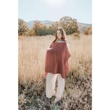 Versatile Konssy Muslin Nursing Cover for Comfortable Feeding