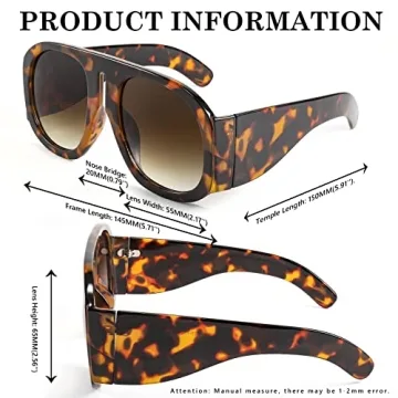 Trendy FEISEDY Retro Aviator Sunglasses for All