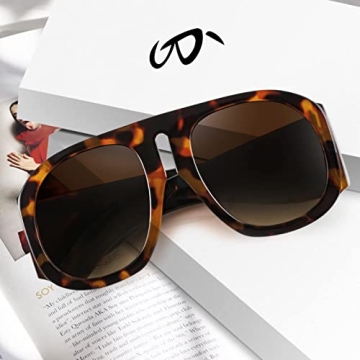 Trendy FEISEDY Retro Aviator Sunglasses for All