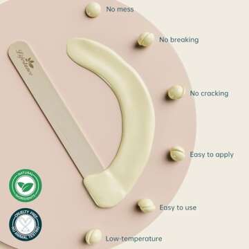 1lb Hard Wax Beans, Lifestance Wax Beads Hair Removal Hard Wax Kit for Thin & Fine Hair, Sensitive Skin, Waxing Beads for Face, Chin, Eyebrow, Bikini