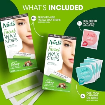 Nad's Facial Wax Strips for Easy Hair Removal at Home