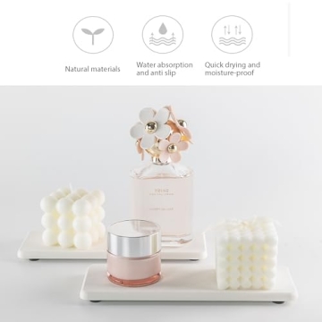 NiuYichee Diatomaceous Earth Coasters Fast Water Absorbing Trays