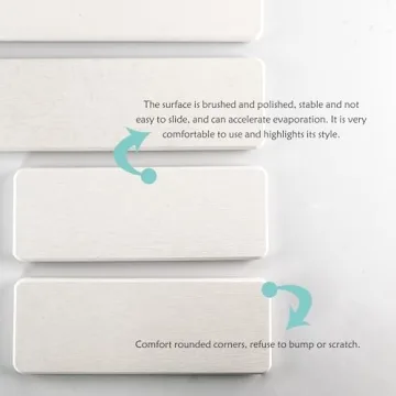 NiuYichee Diatomaceous Earth Coasters Fast Water Absorbing Trays