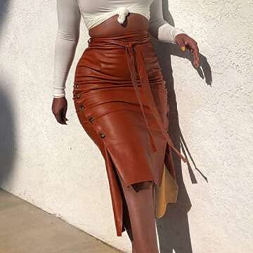 Fashion-Forward Midi Pencil Skirts for Women's Style with Slit