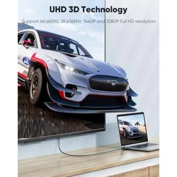 Highwings Mini HDMI to HDMI Cable 10FT for 4K Streaming