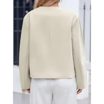 Cicy Bell Womens Cropped Wool Jacket: Chic Fall Fashion