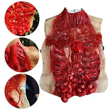 Lyxaof Bloody Intestine Halloween Prop with Zombie Mask