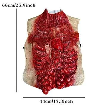Lyxaof Bloody Intestine Halloween Prop with Zombie Mask