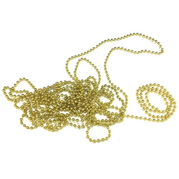 Gold Bead Garland 16.5ft Elegant Holiday Decor