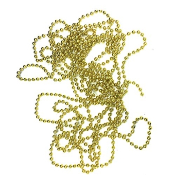 Gold Bead Garland 16.5ft Elegant Holiday Decor
