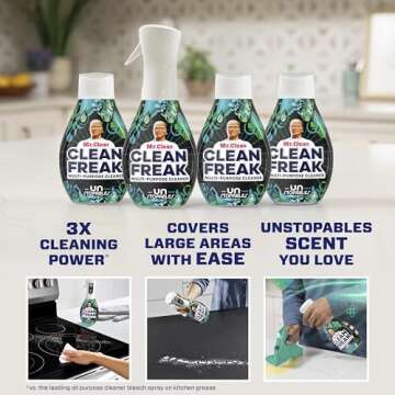 Mr. Clean Clean Freak Multi Surface Cleaning Spray, Deep Cleaning Mist Starter Kit and Refill Bundle...