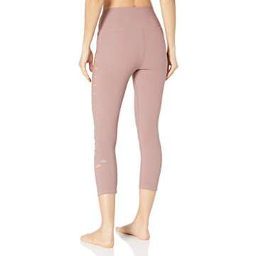 Alo Yoga Women's High Waist Slice Capri, Smokey Quartz, Small