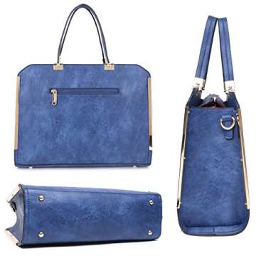 MMK collection Women Fashion Matching Satchel/ Tote handbags with walle(6417)t~Designer Purse with Wristlet Wallet