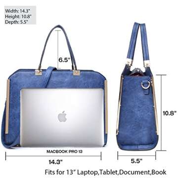 MMK collection Women Fashion Matching Satchel/ Tote handbags with walle(6417)t~Designer Purse with Wristlet Wallet