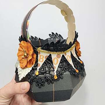 KSCRAFT Cute Halloween Cauldrons Metal Cutting Dies Stencils for DIY Scrapbooking/Photo Album Decorative Embossing DIY Paper Cards (Small Size)