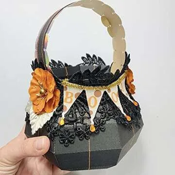 KSCRAFT Cute Halloween Cauldrons Metal Cutting Dies Stencils for DIY Scrapbooking/Photo Album Decorative Embossing DIY Paper Cards (Small Size)