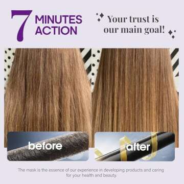 Hydrating Hair Mask - For Dry Damaged Hair - Moisturizing Keratin Treatment - Argan & Coconut Oil | Biotin | Collagen - Deep Conditioning, Anti Frizz Product for Women - Care for All HairTypes, 10 Oz