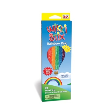 Wikki Stix Rainbow Pak 24 Craft Sticks Creative Fun