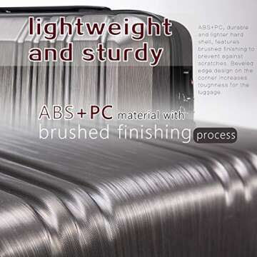 Coolife Luggage Suitcase Lightweight with TSA Lock 20-28in