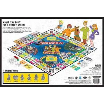 Monopoly Scooby-Doo! Board Game | Official Scooby-Doo! Merchandise Based on The Popular Scooby-Doo! Cartoon | Classic Monopoly Game Featuring Scooby-Doo! Characters