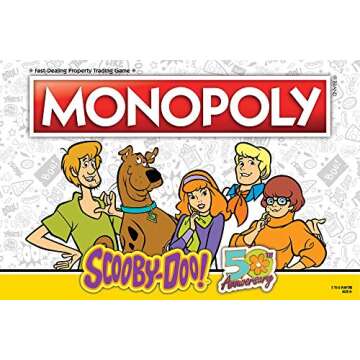 Monopoly Scooby-Doo! Board Game | Official Scooby-Doo! Merchandise Based on The Popular Scooby-Doo! Cartoon | Classic Monopoly Game Featuring Scooby-Doo! Characters
