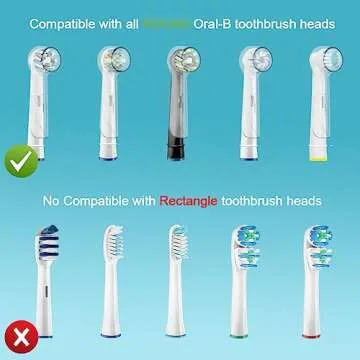 HSYTEK 6 Pack Toothbrush Cover Caps Compatible with Oral B Braun Replacement Heads, Fits for Cross Action Brush Heads and Pro 1000 Electric Toothbrushes, Convenient for Travel and More Sanitary