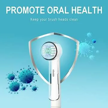 HSYTEK 6 Pack Toothbrush Cover Caps Compatible with Oral B Braun Replacement Heads, Fits for Cross Action Brush Heads and Pro 1000 Electric Toothbrushes, Convenient for Travel and More Sanitary