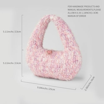 LUNIQO Handmade Crochet Bag for Women - Stylish Accessory