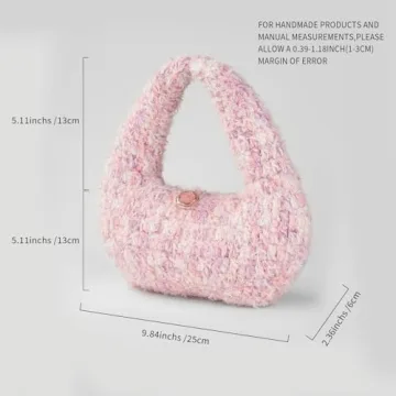 LUNIQO Handmade Crochet Bag for Women - Stylish Accessory