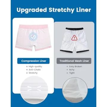 maamgic Mens Swim Trunks with Compression Liner