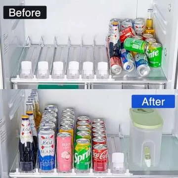Self-Pushing Drink Organizer for Fridge – Shop Now!