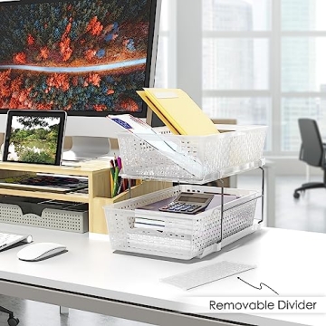 Simple Houseware 2 Tier Organizer for Efficient Storage Solutions