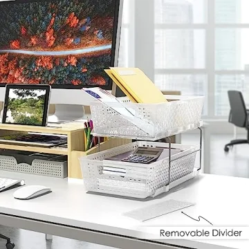 Simple Houseware 2 Tier Organizer for Efficient Storage Solutions