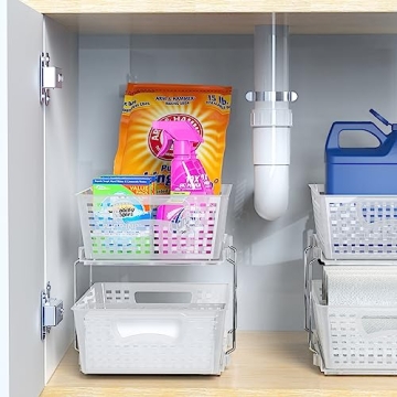 Simple Houseware 2 Tier Organizer for Efficient Storage Solutions