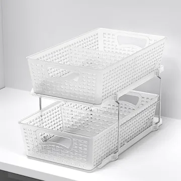 Simple Houseware 2 Tier Organizer for Efficient Storage Solutions