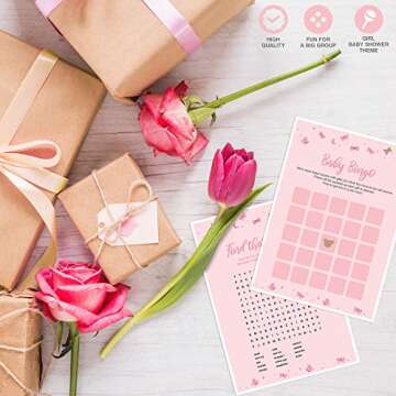 Dessie Ultimate Baby Shower Games Kit for Girls