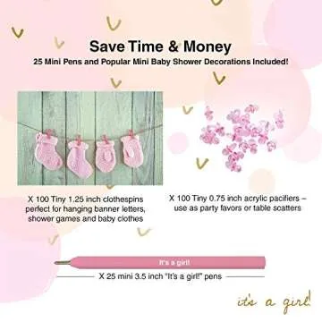 Dessie Ultimate Baby Shower Games Kit for Girls