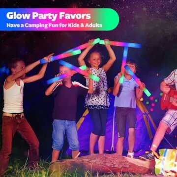 Wellent LED Foam Glow Sticks - 200 PCS for Parties