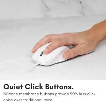 Ergonomic Macally USB-C Wired Mouse for Comfortable Use
