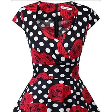 Bbonlinedress Women's Floral Vintage Cocktail Dress 1950s