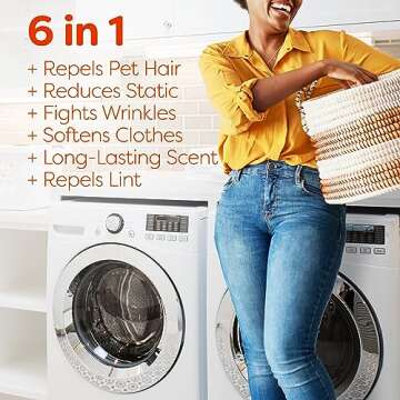 Bounce Pet Hair and Lint Guard Mega Dryer Sheets with 3X Pet Hair Fighters, Fresh Scent, 50 Count