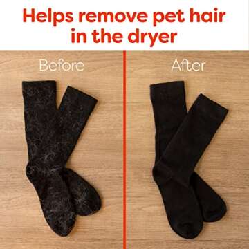 Bounce Pet Hair and Lint Guard Mega Dryer Sheets with 3X Pet Hair Fighters, Fresh Scent, 50 Count