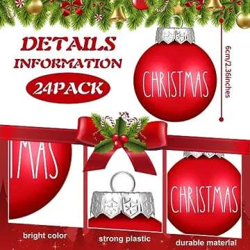 Liliful Christmas Ornaments Set for Festive Home Decor