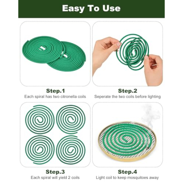 Long-Lasting Mosquito Repellent Coils for Outdoor Use