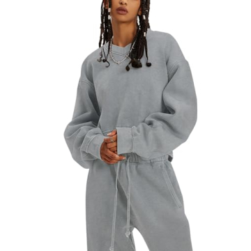 Flygo Women Sweat Set - Stylish Fleece 2 Piece Tracksuit Outfits
