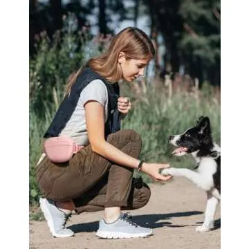 Heouvo Dog Treat Pouch with Clicker Kit for Training
