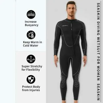Seaskin 3mm Shorty Wetsuit for Diving and Surfing