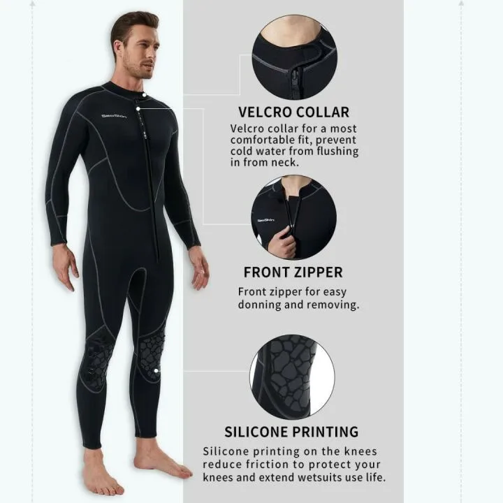 Seaskin 3mm Shorty Wetsuit for Diving and Surfing