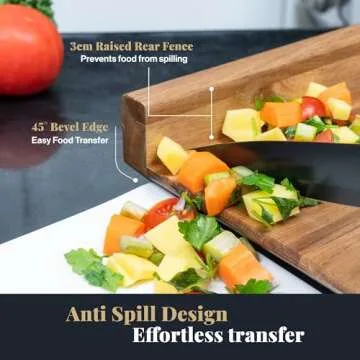 Adaptive One Handed Cutting Board With 10 Spikes – Ideal Gift for Stroke Patient, One-handed Person, Disabled, Handicapped People, Elderly Patients - Handicap Wooden Kitchen Chopping Boards